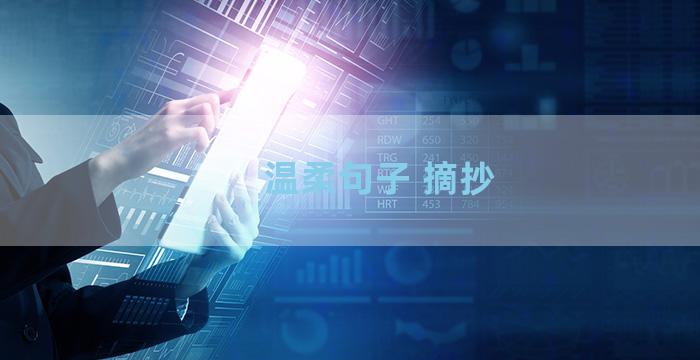 温柔句子 摘抄